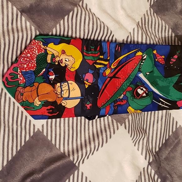 Looney tunes silk tie.great condition - Picture 7 of 9